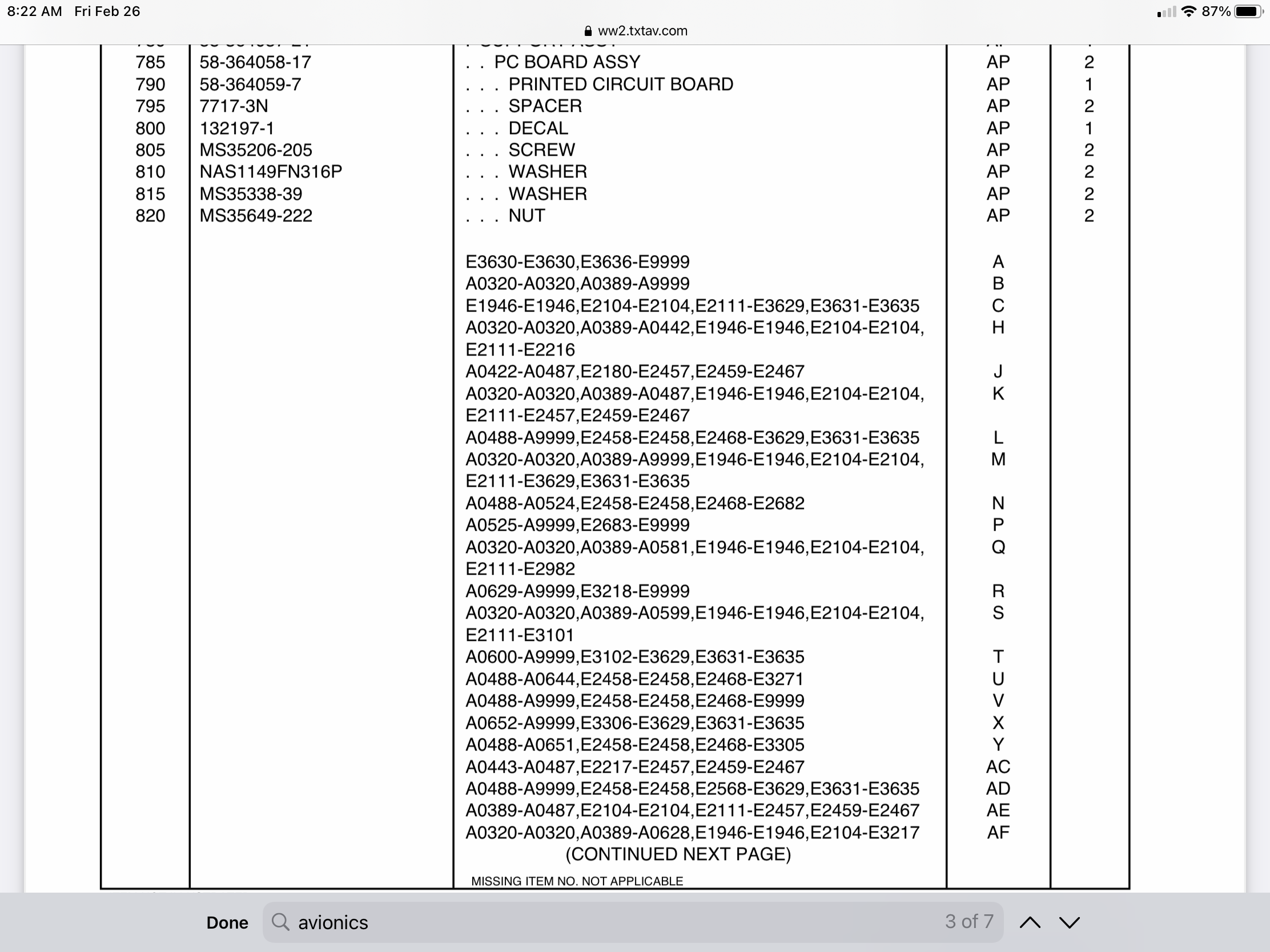 Avionics master switch