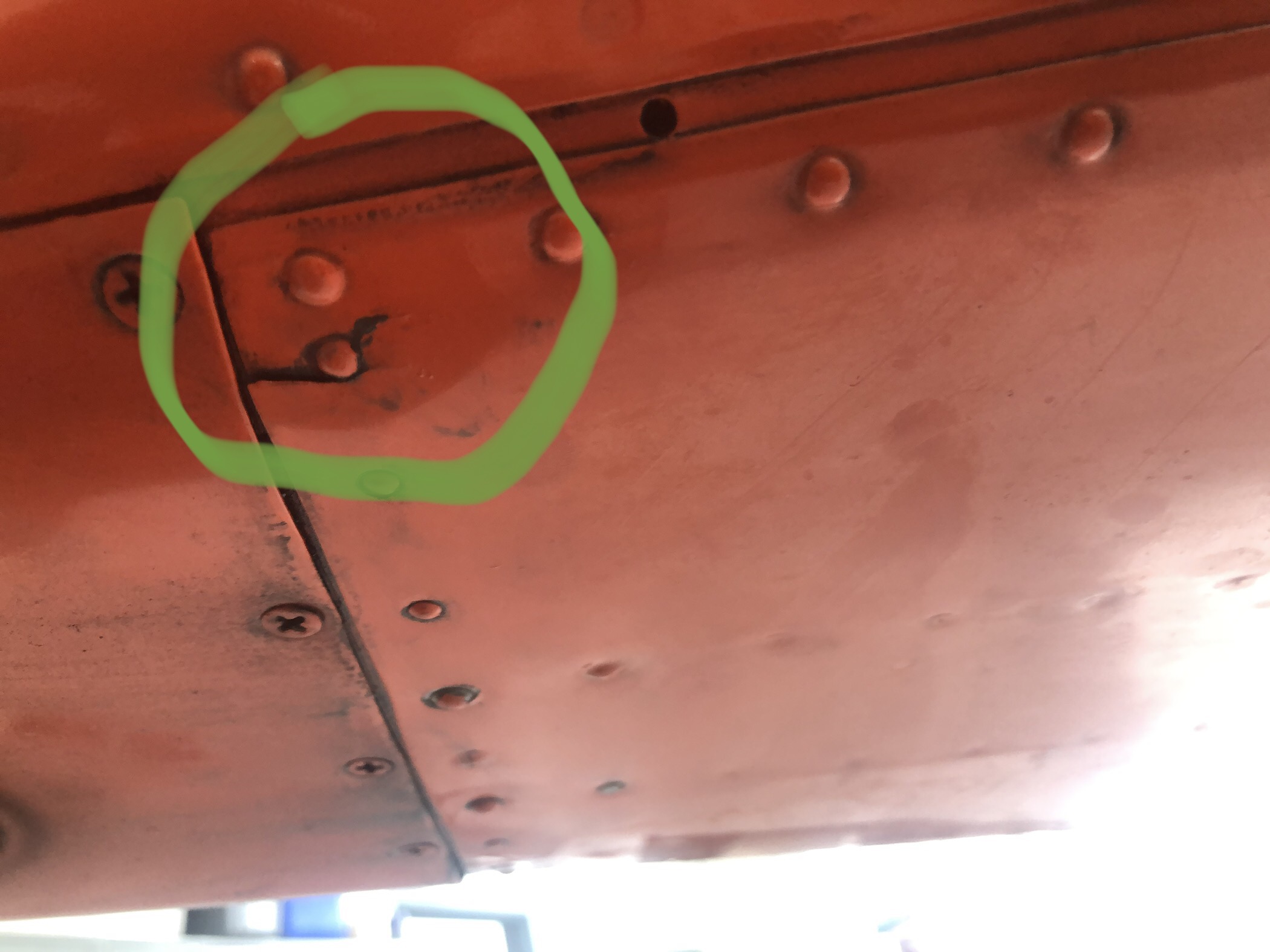 Fuselage rivet repair