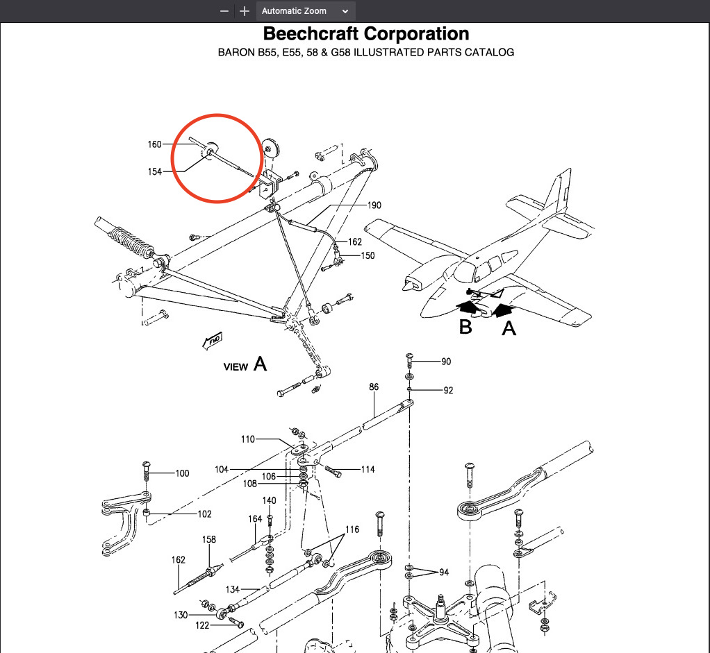 Landing Gear Component Part Number